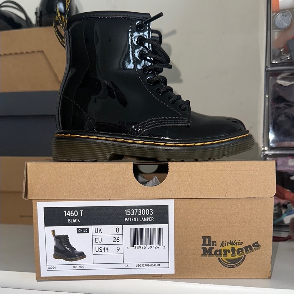 Dr. Martens Shiny Black Patent Boots